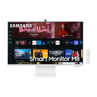 Samsung Smart Monitor M5 32" 4K, Tela Plana, 60Hz, 4ms, HDMI, USB-c, Smart Hub, Gaming Hub, AirPlay