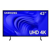 Smart TV 43 4K Samsung 43DU7700 LED, Processador Crystal 4K, Gaming Hub, AI Energy Mode, Alexa built-in, Wi-Fi, Bluetooth, USB e HDMI