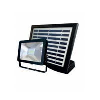 Refletor Led Taschibra Com Placa Solar Prime 01 IP44 Preto 3000K Luz Quente