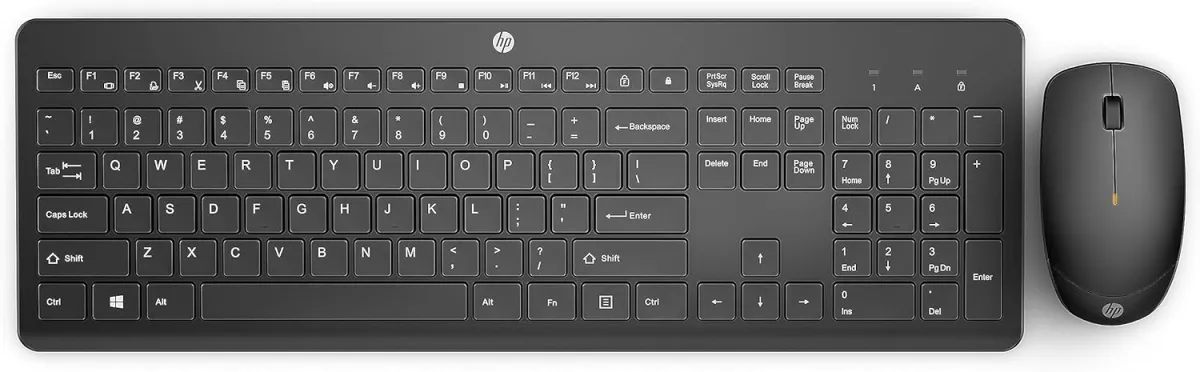 Kit teclado e mouse sem fio HP 18H24AA#AC4