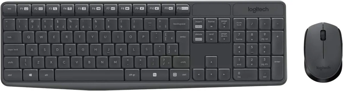 Kit teclado e mouse sem fio Logitech MK235