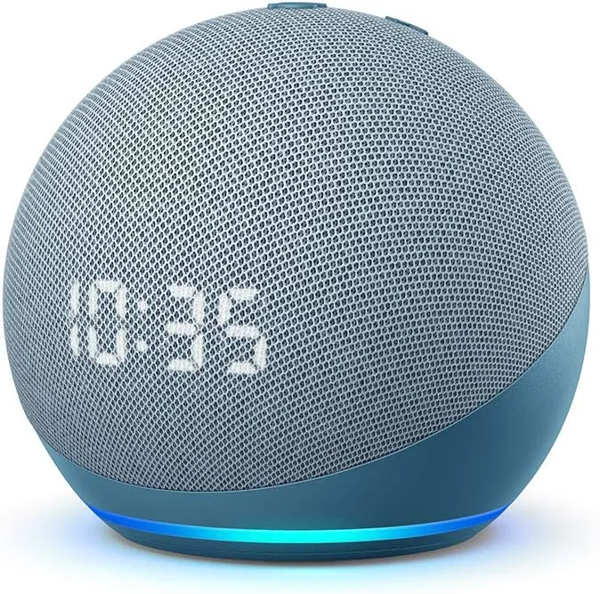 Echo Dot – 4ª Geração com Relógio