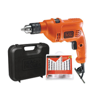 Furadeira de Impacto 3/8 (10mm) 560W TM500KB9 com 9 Brocas - Black+Decker - 220V