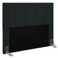 Cabeceira Cama Box Casal 140CM Pérola D10 Suede Preto - Mpozenato