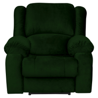 Poltrona do Papai Reclinável Elétrica com Entrada USB Magnum Veludo Verde G23 - Gran Belo
