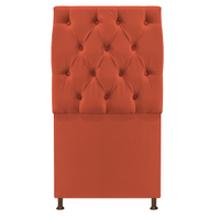 Cabeceira Sofia 90 cm Solteiro Suede Terracota - Amarena Móveis