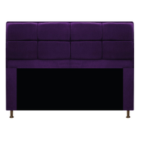 Cabeceira Munique 140 cm Casal Suede Roxo - Amarena Móveis