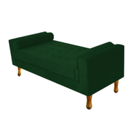 Recamier Félix Solteiro 120cm Suede Verde - Amarena Móveis