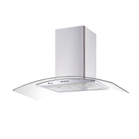 Coifa Parede Gallant Venezia Vidro Curvo Inox 90cm 220V