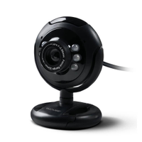 Webcam Multilaser Plug E Play 16Mp Nightvision Microfone Usb Preto - Wc045 Preto