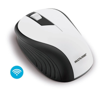 Mouse Multilaser Sem Fio 2.4Ghz Preto E Branco Usb - Mo216 Branco