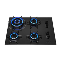 Cooktop a Gás Mueller 4 Bocas Tripla Chama Preto MCG134BG1 Bivolt Bivolt