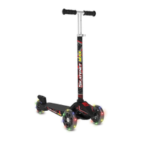 Patinete Skatenet Max Rodas Com Led Bandeirante Preto