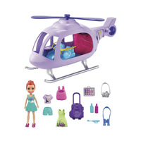 Boneca Polly Pocket Helicóptero de Aventura - Mattel
