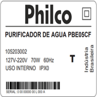 Purificador de Água Philco PBE05CF