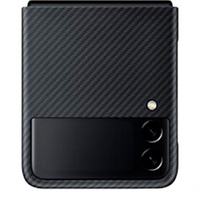 Capa Protetora para Galaxy Z Fold3 Aramid em Policarbonato e PU Preto - Samsung - EF-XF711SBEGWW
