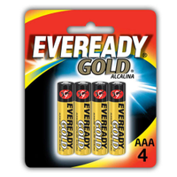 Pilha Eveready Alcalina Gold Palito AAA4 4 Unidades