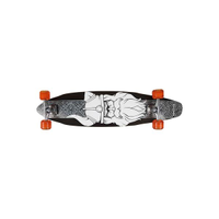 Skate Longboard 96,5cm x 20cm x 11,5cm Preto