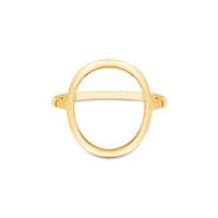 Anel Pop Circulo em ouro amarelo 18k