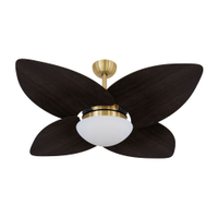 Ventilador de Teto Dormamu Dourado 4 Pás Tabaco 127V