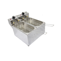 Fritadeira Elétrica 2 Cubas Plus Aço Inox 08L 110v 4000W
