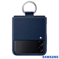 Capa Protetora para Galaxy Z Fold3 em Silicone e Argola Azul Marinho - Samsung - EF-PF711TNEGWW