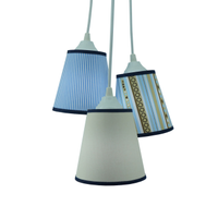Lustre Pendente Quarto De Bebê Azul Marinho, Azul Bebê E Bege