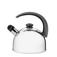 Chaleira Tramontina Com Apito Em Aço Inox Cabo Preto 2,1 L