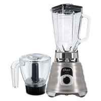 Kit New Osterizer Aço Escovado - Liquidificador e Base Processadora Oster - 220V