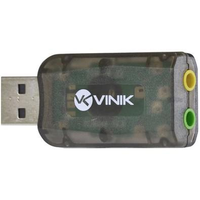 Placa de som Vinik, USB 5.1 Canais - AUSB51