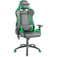Cadeira Gamer Husky Gaming Blizzard, Preto e Verde, Com Almofadas, Reclinável, Descanso de Braço 2D - HBL-BG