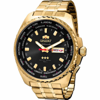Relógio Orient Masculino Automatico Dourado 469Gp057 P1kx - Cor da correia: Dourado