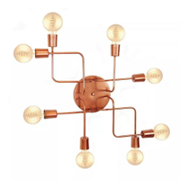 Plafon Retro Vintage Industrial Md-9000-6 Cobre 12x62x47cm