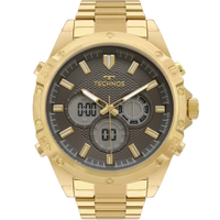 Relógio Technos Masculino Digitech Dourado - BJ3814AB/1P