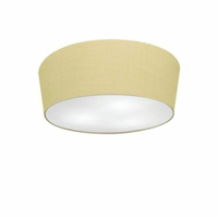 Plafon Cone Md-3003 Cúpula em Tecido 12/40x35cm Algodão Crú - Bivolt