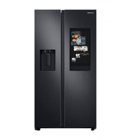 Geladeira Side by Side Family Samsung de 02 Portas Frost Free, 585 Litros, Painel Eletrônico, Inox e Preto - RS58T5561B1 - 220V