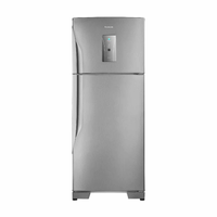 Refrigerador Panasonic BT50 Top Freezer 2 Porta Frost Free 435L Aco Escovado 127V NR-BT50B