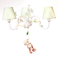 Lustre 3L Floresta Girafa Quarto Bebê Infantil Menina Menino