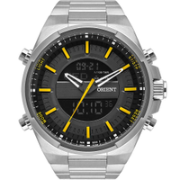 Relogio Orient Anadigi Aço Mbssa052 Gysx