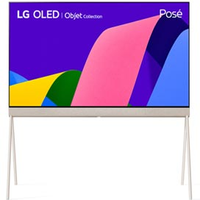 Smart TV 55" LG 4K OLED 55LX1Q Evo Objet Collection Posé 120 Hz, Design 360, Suporte de chão, Acabamento tecido