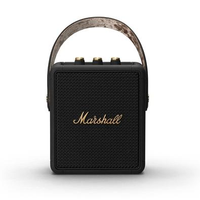 Caixa de Som Portátil Marshall Stockwell II, Bluetooth, 20W, Resistente água, 20h de Bateria, Preto e Dourado