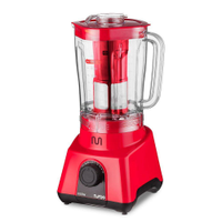 Liquidificador 2,6L Turbo Vermelho 1000w-220v com 8 Velocidades Multi - LQ1004 LQ1004