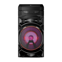 Torre de Som Acústica LG XBOOM RNC5 com Multi Bluetooth, Karaokê, Entrada de Microfone e Guitarra Preto / Bivolt
