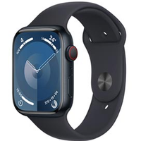 Apple Watch Series 9 (GPS+Cellular 45 mm) Caixa Meia Noite de Alumínio Pulseira Esportiva Meia Noite - M/G