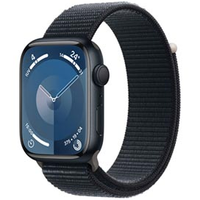 Apple Watch Series 9 (GPS 45 mm) Caixa Meia-noite em Alumínio com Pulseira Loop Esportiva Meia-noite
