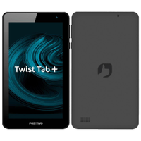 Tablet Positivo Twist Tab+ com Tela 7, 64GB, 2GB RAM, Wi-Fi, Câmera Frontal 2MP, Android 11 Go, Processador Quad Core e Bluetooth - Preto
