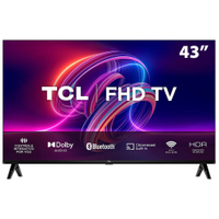 Smart TV LED 43" FHD TCL S5400A com Android TV, Wi-Fi, Bluetooth, Controle Remoto com Comando de Voz, Google Assistente e Chromecast integrado