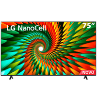 Smart TV 75" 4K LG NanoCell 75NANO77SRA Bluetooth, ThinQ AI, Alexa, Google Assistente, Airplay, 3 HDMIs