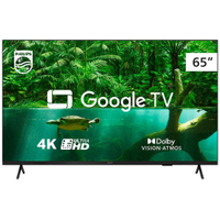 Smart TV 65" UHD 4K Philips 65PUG7408/78, Google TV, HDR10+, Dolby Vision, Dolby Atmos, Bluetooth 5.0 e Chromecast Integrado