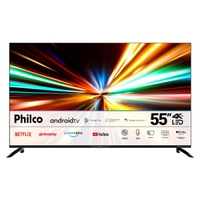 Smart TV DLED 55 UHD 4K Philco PTV55G7EAGCPBL com Bluetooth, Chromecast, HDMI, USB, Wi-Fi e Android TV
